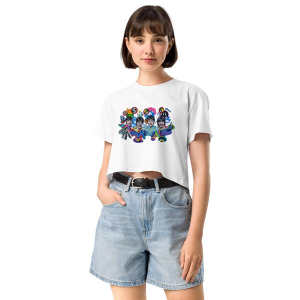 BEATLES white crop top - Image 2