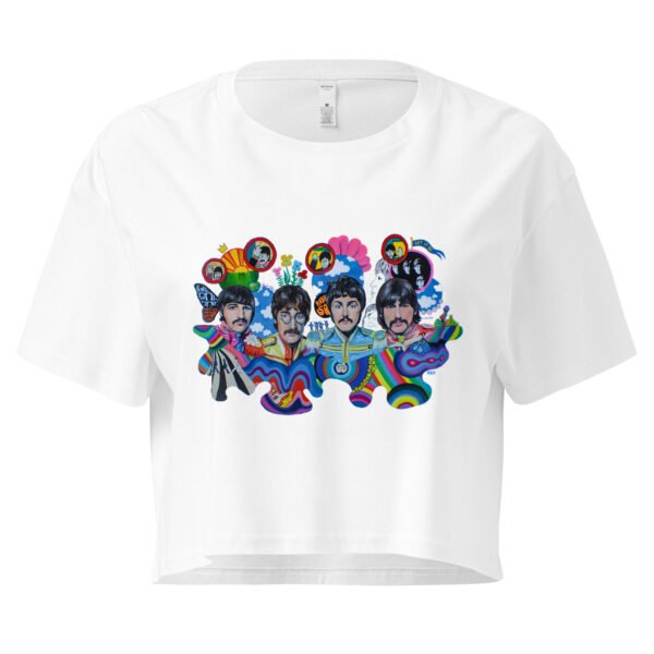 BEATLES white crop top - Image 4