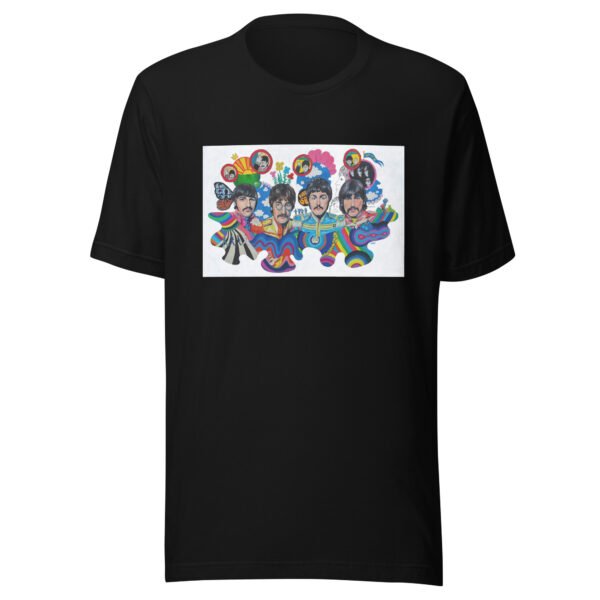 BEATLES Black Unisex t-shirt