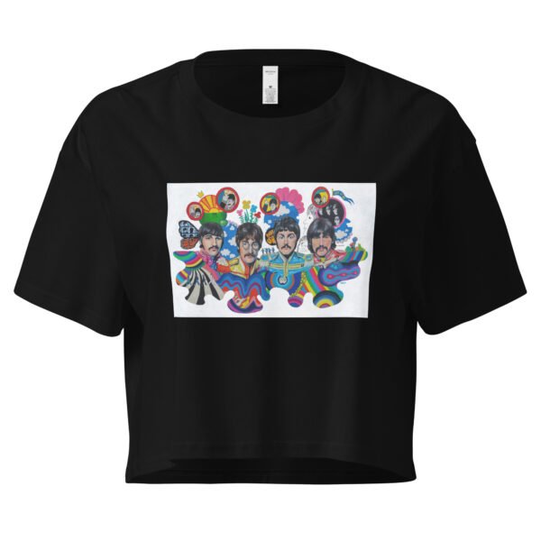 BEATLES Black crop top - Image 2