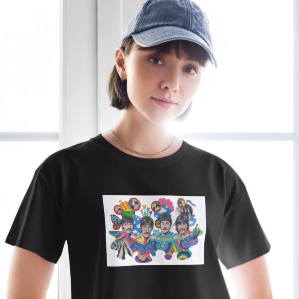 BEATLES Black crop top - Image 3