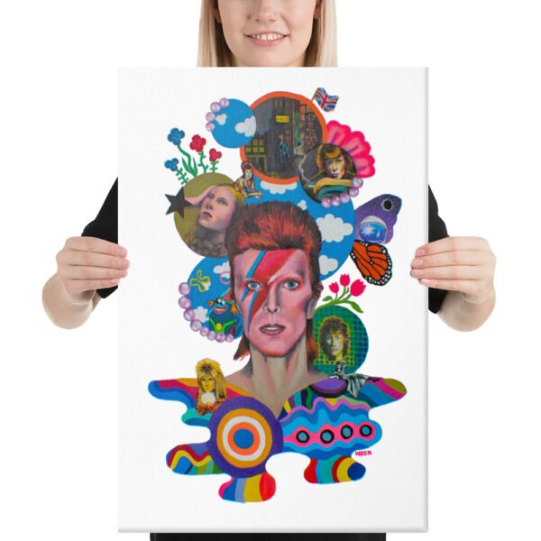 BOWIE Canvas Print by WREN